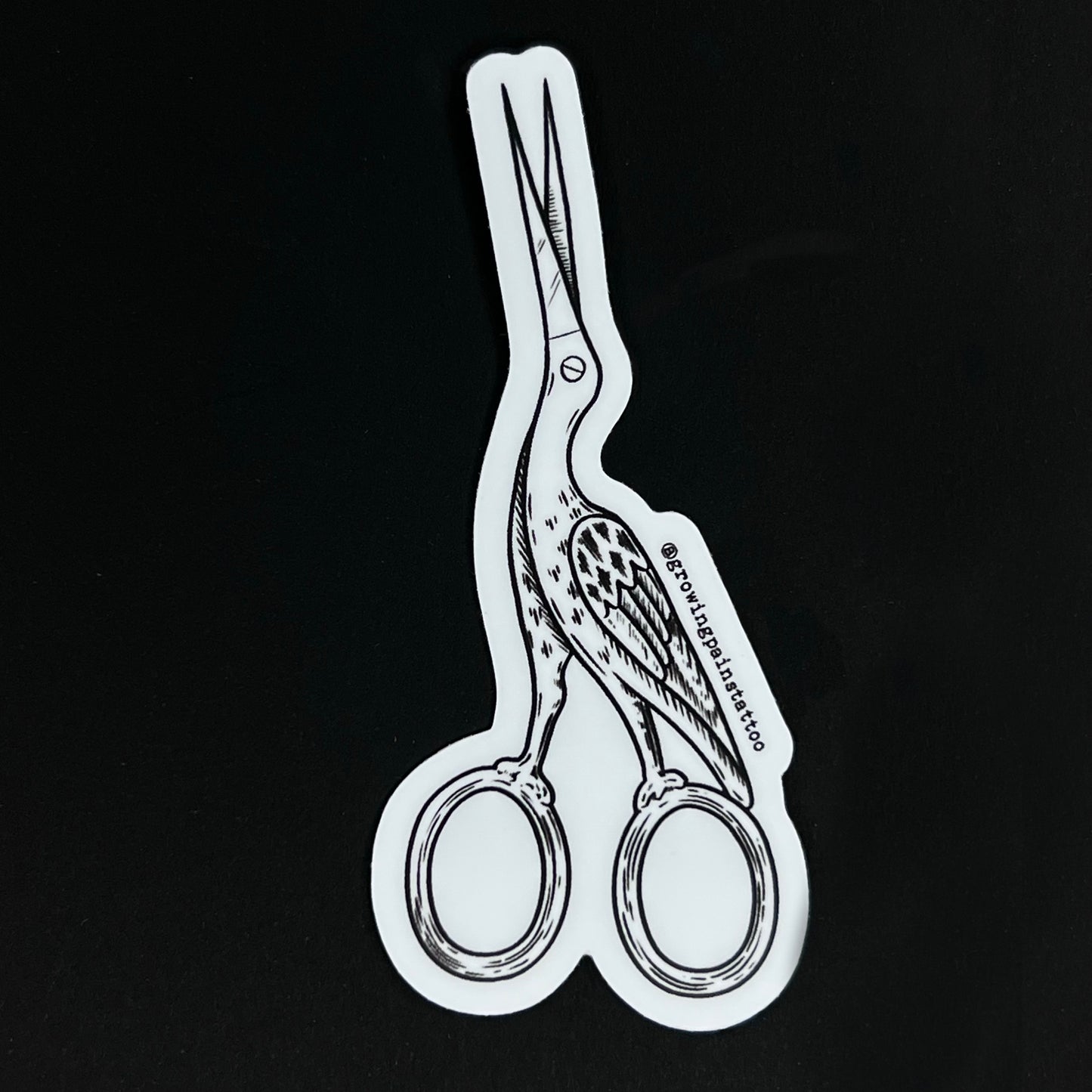 Embroidery Scissors Sticker