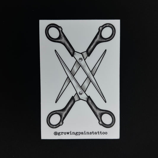 Scissors Scissoring Sticker